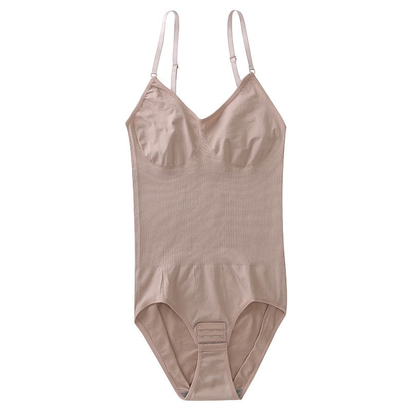 Large postpartum seamless shapewear, women's corset, camisole, abdominal compression and body shaping one-piece underwear