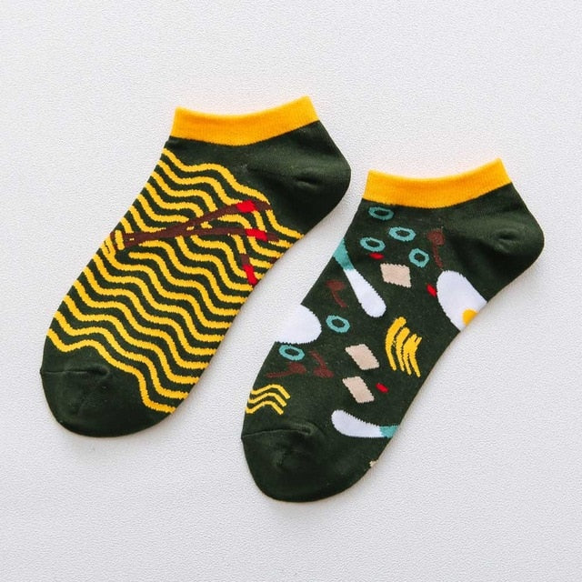 summer Trendy happy Socks men Cotton Boat Man Socks Interest Funny Originality Series harajuku ankle sock Animal fruit
