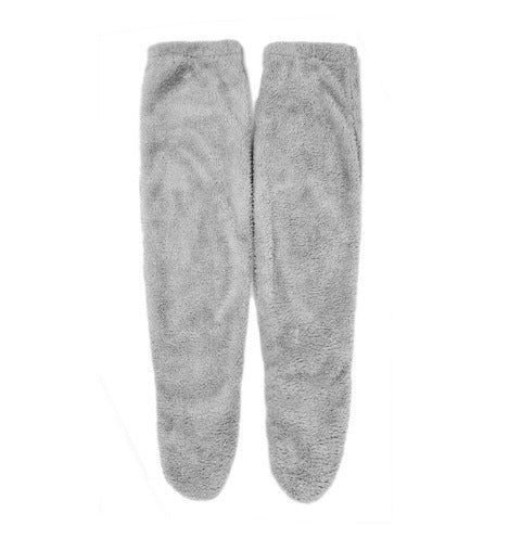 Indoor Plush Warmth Long Socks Cute Fuzzy Socks Over Knee Winter Leg Warmers Plush Sock Slippers Cozy Stocking