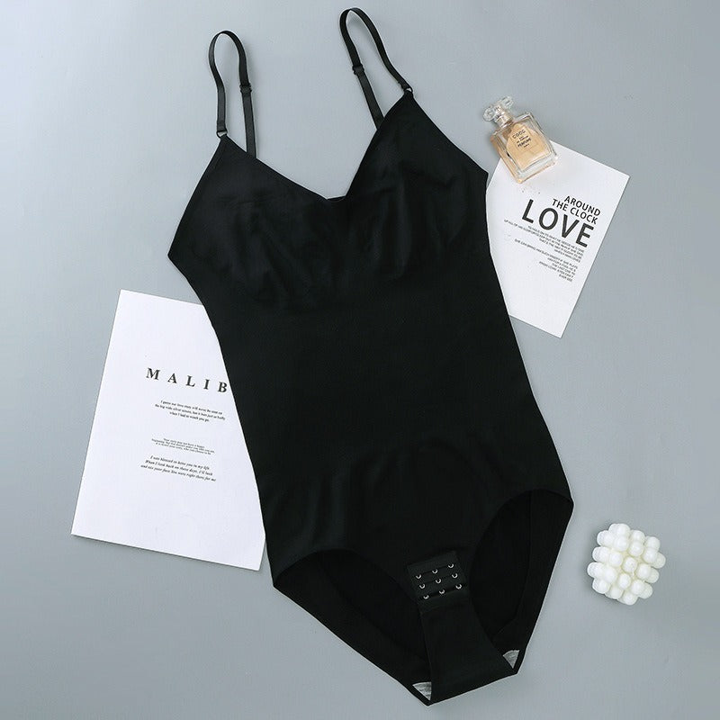Large postpartum seamless shapewear, women's corset, camisole, abdominal compression and body shaping one-piece underwear