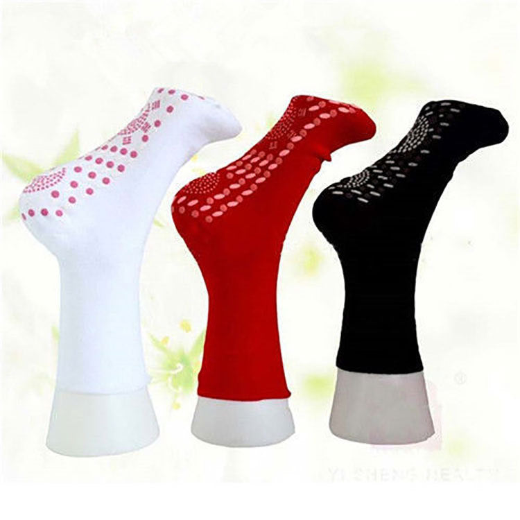Self Heating Socks Massage Socks Self Heating Middle Tube Thickened Warm Foot Socks Hot Moxibustion Cold Proof Socks