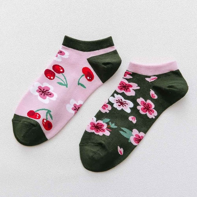 summer Trendy happy Socks men Cotton Boat Man Socks Interest Funny Originality Series harajuku ankle sock Animal fruit