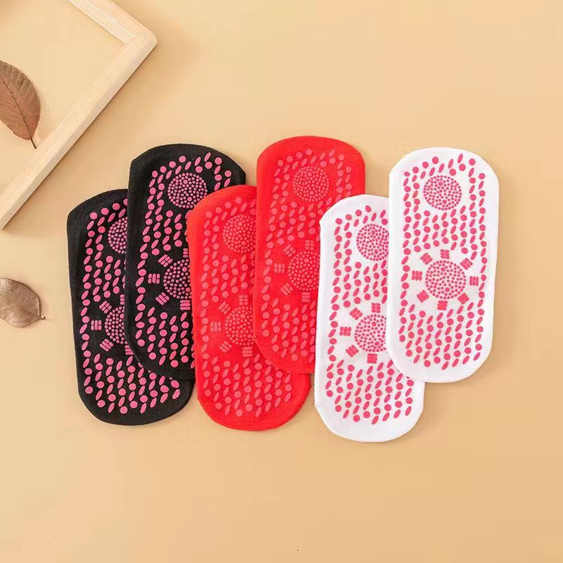 Self Heating Socks Massage Socks Self Heating Middle Tube Thickened Warm Foot Socks Hot Moxibustion Cold Proof Socks