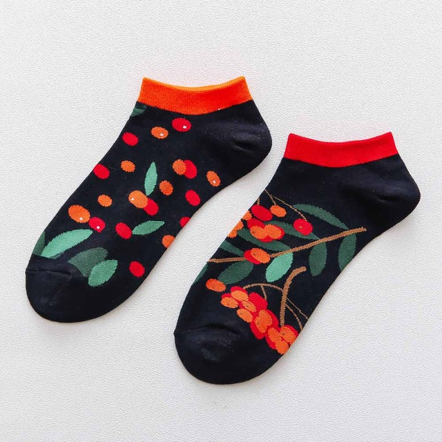 summer Trendy happy Socks men Cotton Boat Man Socks Interest Funny Originality Series harajuku ankle sock Animal fruit