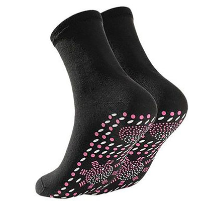 Self Heating Socks Massage Socks Self Heating Middle Tube Thickened Warm Foot Socks Hot Moxibustion Cold Proof Socks