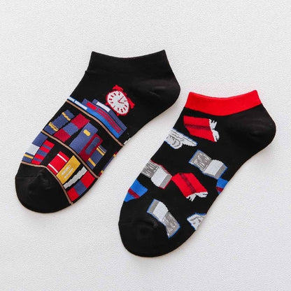 summer Trendy happy Socks men Cotton Boat Man Socks Interest Funny Originality Series harajuku ankle sock Animal fruit