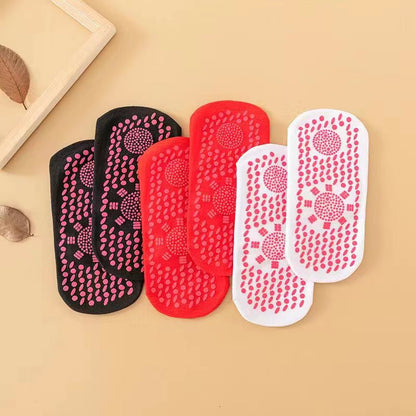 Self Heating Socks Massage Socks Self Heating Middle Tube Thickened Warm Foot Socks Hot Moxibustion Cold Proof Socks